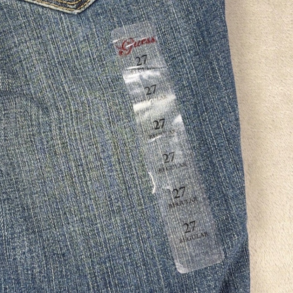Guess Jeans Belmont Flare Blue Denim Medium Wash Low Rise Size 27 Q718N171 NEW - Picture 8 of 8